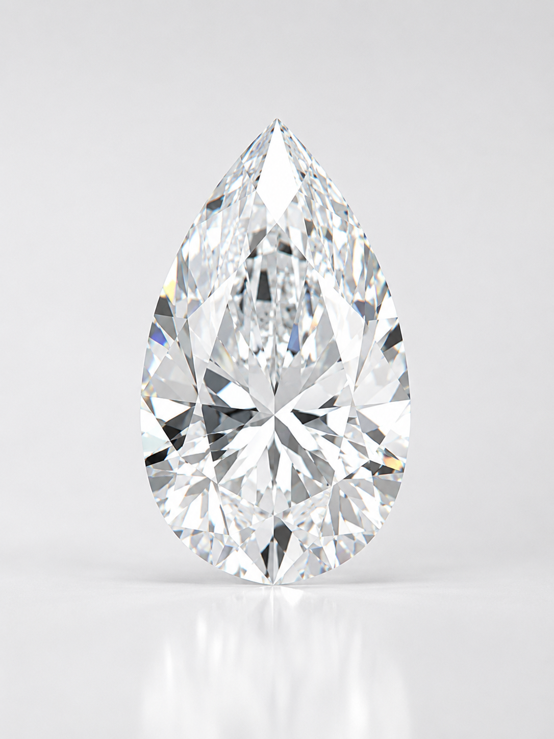 Syris: Engagement ring with pear-cut lab-grown diamond